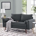 Revive Upholstered Fabric Loveseat - Gray - MOD4431