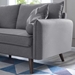 Revive Upholstered Fabric Loveseat - Light Gray - MOD4432