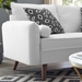 Revive Upholstered Fabric Loveseat - White - MOD4434