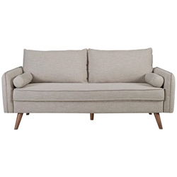 Revive Upholstered Fabric Sofa - Beige 