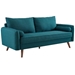 Revive Upholstered Fabric Sofa - Teal - MOD4439