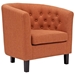 Prospect 2 Piece Upholstered Fabric Loveseat and Armchair Set - Orange - MOD4502