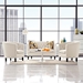 Prospect 3 Piece Upholstered Fabric Loveseat and Armchair Set - Beige - MOD4506