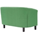 Prospect 3 Piece Upholstered Fabric Loveseat and Armchair Set - Green - MOD4508