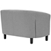 Prospect 3 Piece Upholstered Fabric Loveseat and Armchair Set - Light Gray - MOD4511