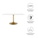 Lippa 60" Rectangle Wood Dining Table - Gold White - MOD4669
