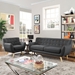 Remark 2 Piece Living Room Set B - Gray - MOD4699