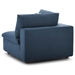 Commix Down Filled Overstuffed Corner Chair - Azure - MOD4746