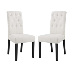Confer Dining Side Chair Fabric Set of 2 - Beige 
