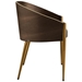 Cooper Faux Leather Dining Armchair - Gold - MOD4788