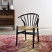 Flourish Spindle Wood Dining Side Chair - Black - MOD4789