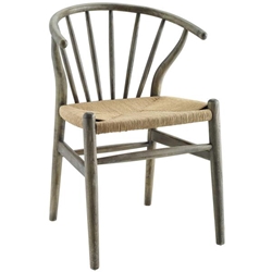 Flourish Spindle Wood Dining Side Chair - Gray 