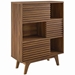 Render Three-Tier Display Storage Cabinet Stand - Walnut - MOD4795