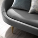 Sublime Vertical Curve Back Performance Velvet Sofa - Gray - MOD4802