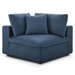Commix Down Filled Overstuffed 2 Piece Sectional Sofa Set - Azure - MOD4818