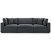 Commix Down Filled Overstuffed 3 Piece Sectional Sofa Set - Gray - MOD4825