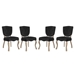 Array Dining Side Chair Set of 4 - Black - MOD4918