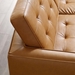 Loft Tufted Upholstered Faux Leather Sofa - Silver Tan - MOD4930