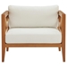 Northlake Outdoor Patio Premium Grade A Teak Wood Armchair - Natural White - MOD5033