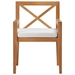 Northlake Outdoor Patio Premium Grade A Teak Wood Dining Armchair - Natural White - MOD5034