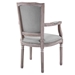 Penchant Dining Armchair Upholstered Fabric Set of 4 - Light Gray - MOD5101