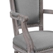 Penchant Dining Armchair Upholstered Fabric Set of 4 - Light Gray - MOD5101