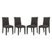 Duchess Dining Chair Fabric Set of 4 - Brown - MOD5133