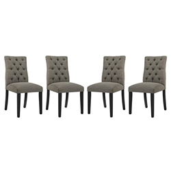Duchess Dining Chair Fabric Set of 4 - Granite 