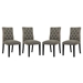 Duchess Dining Chair Fabric Set of 4 - Granite - MOD5134