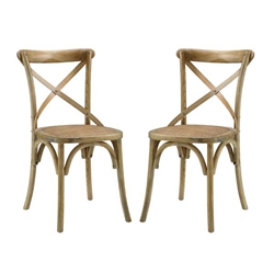 Gear Dining Side Chair Set of 2 - Natural 