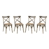 Gear Dining Side Chair Set of 4 - Gray