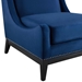 Confident Accent Upholstered Performance Velvet Lounge Chair - Navy - MOD5194