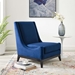 Confident Accent Upholstered Performance Velvet Lounge Chair - Navy - MOD5194