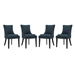 Marquis Dining Chair Fabric Set of 4 - Azure - MOD5203