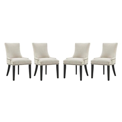 Marquis Dining Chair Fabric Set of 4 - Beige 