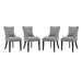 Marquis Dining Chair Fabric Set of 4 - Light Gray - MOD5210