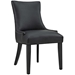 Marquis Dining Chair Faux Leather Set of 4 - Black - MOD5216