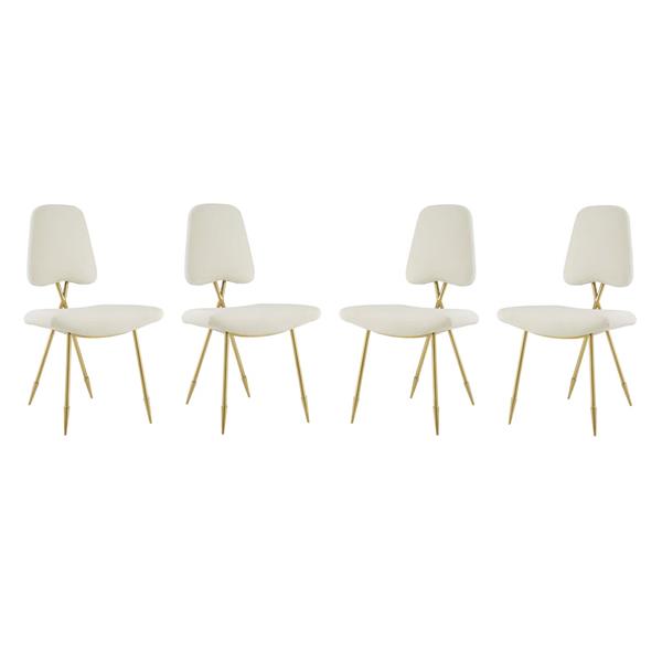 Ponder Dining Side Chair Set of 4 - Ivory 