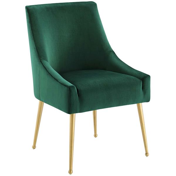 Discern Upholstered Performance Velvet Dining Chair - Green 