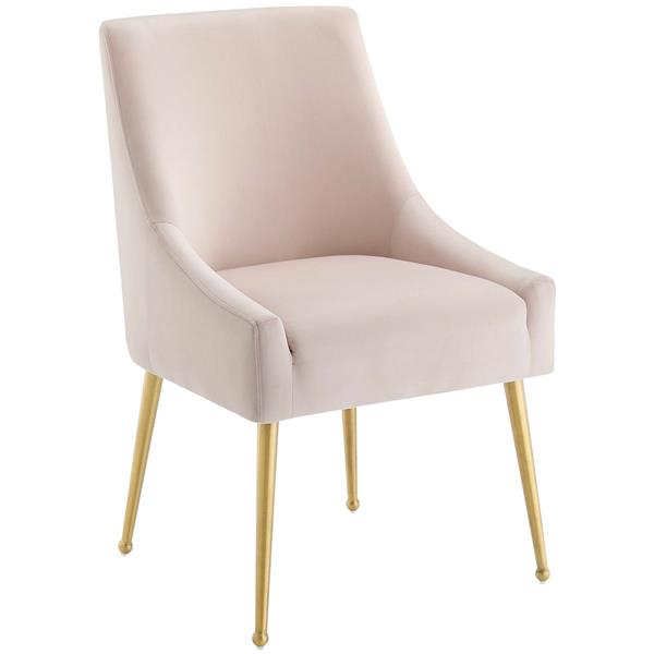 Discern Upholstered Performance Velvet Dining Chair - Pink 