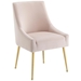 Discern Upholstered Performance Velvet Dining Chair - Pink - MOD5256