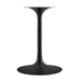 Lippa 36" Square Wood Top Dining Table - Black White - MOD5266