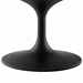 Lippa 48" Oval-Shaped Wood Top Coffee Table - Black White - MOD5288