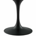 Lippa 78" Oval Artificial Marble Dining Table - Black White - MOD5294