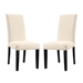 Parcel Dining Side Chair Fabric Set of 2 - Beige - MOD5314
