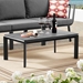 Riverside Aluminum Outdoor Patio Coffee Table - Gray - MOD5357