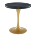 Drive 28" Round Wood Top Dining Table - Black Gold - MOD5388