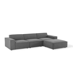 Restore 4-Piece Sectional Sofa - Charcoal Style A 