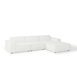 Restore 4-Piece Sectional Sofa - White Style A 