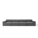 Restore 4-Piece Sectional Sofa - Charcoal Style B - MOD5404